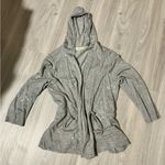 Peyton Primrose Gray Hooded Cardigan with Star Print (XL) Photo 0