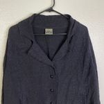 Uru Silk Top Womens Plus Black Floral Jacquard Gem Button Up Boxy Pockets USA Size undefined Photo 2