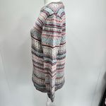 Cotton Country Lainey Jacquard Pullover in Pink Pear Crewneck Fair Isle Sweater Photo 5