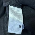 Everlane Black High Waist Wide Leg Cuffed Button Zip Denim Jeans Shorts Size 8 Photo 4