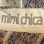 Mimi Chica Knit Tank Top Blouse Gray Purple White Striped Size Small Photo 6