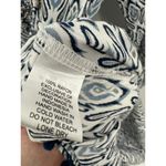 Skemo Women Size Small Blue Printed Sequin Tassel Tunic Swim Coverup Boho Photo 7