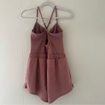 PINK - Victoria's Secret PINK Ultimate Runsie Windsor Rose Pink Stretchy Romper Athleisure Size M Photo 2