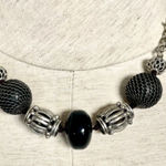 Lucky Brand  Black and silver tone beaded necklace Photo 0