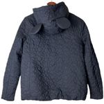 Disney  Jacket Womens Size S Black Puffer Mickey Mouse Ears Hood Quilted Photo 1