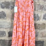 Sanctuary NEW Social Standard By Dress Woman's Large Pink Orange Floral 3 Tiered Photo 15