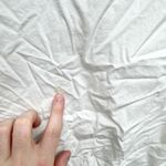 COS Shirt Women Size 2 White Cotton Linen V-Neck 3/4 Tie Sleeve Tunic Blouse Photo 1