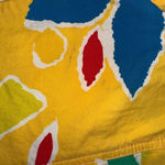 Vintage Mistral Floral Straight Leg Cropped Pants Yellow Size M Photo 4