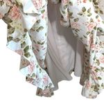 West of Melrose Floralā Print Maxi Dress Tiered Ruffle Milkmaid Cottage Sz M White Size M Photo 10