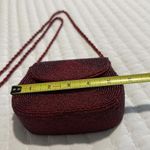 Handmade Le Regale Red Beaded Bead Mini Purse Handbag Photo 2