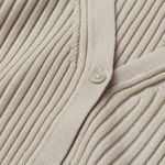 H&M NWOT  rib-knit cardigan black button up top long sleeve xs Photo 1