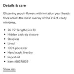 Dessy Collection Imitation Pearl Sequin Mesh Strapless Minidress White Size 4 Photo 12