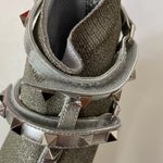 Valentino Garavani silver Rockstud Bodytech sneakers size 8 NIB Photo 5