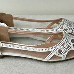 Journee Collection Journee Batavia Pinted Toe White Rhinestone Flats Photo 0