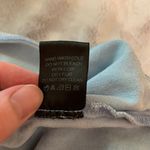 Iris Women's Chambray Denim Wide Strap Scoop Neck Cropped Tank Top Blue - Size L Photo 4