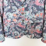 Sundance Matisse Blazer Floral Navy Pink Size M Boho Artsy‎ Academia Cottagecore Blue Size M Photo 2