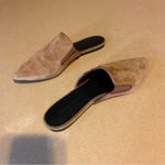 Jenni Kayne HANDCRAFTED COGNAC BROWN SUEDE LEATHER SLIDE MULE SLIDES (36) Photo 2