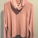 Z Supply  Large Mauve Blush Soft Spun Skimmer Cowl Neck Sweater Photo 0