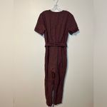 Stevie May Fia Belted Purple Straight Leg Linen Boho Casual Jumpsuit Sz M Size M Photo 4