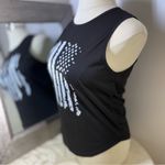 Black Muscle Tee with Graphic Design Photo 4