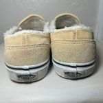 Vans ‎ Asher Womens Suede Slip On Fur Lined Shoes Size 8 Beige Comfort Casual Photo 4