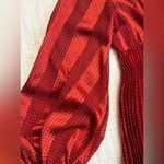 Alexis  Salomo V-neck Geo Striped Pleated Maxi Dress Photo 10