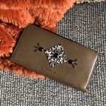 Coach  Accordion Leather Wallet With Western Rivets And Snakeskin Patchwork Photo 1