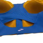 Brooks  Blue Dare Zip Front 2.0 DriLayer Sports Bra Size 40DD/E Photo 4