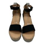 Madden Girl Sandals Womens 11 Black Anastasiaa Espadrille Wedge Sandal NEW Photo 3