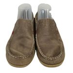 Olukai  Nohea Nubuck Sz 9.5 Shoes Brown Drop In Heel Casual Slip On Loafer Womens Photo 1