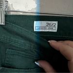 Gap Dark Emerald Green Zip Leg Legging Jeans Photo 6