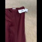 Casual burgundy size medium pants split on front bottom stretchy comfy cute Red Photo 3