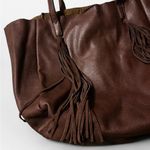 Altar'd State Alter’d State Brown Leather Boho Tote Bag with Tassel, EUC Photo 1