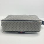 Gucci  Micro Web GG Monogram Crossbody Bag Canvas Navy Gold‎ Vintage Italy Photo 6