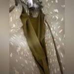 NWT High Low Ruffle Floral Dress weworewhat Olive Size M $128 Photo 6
