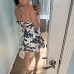 Francesca's Francesca’s blue and white flare dress Photo 1