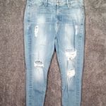 Good American Good Legs Tapered Jeans Busted Knees Skinny High Waisted 18 Photo 0