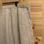 Eileen Fisher Size 3X Tan Organic Linen Pull On Maxi Skirt Pockets Summer Photo 1