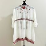 Johnny Was NWOT  Embroidered Floral Bohemia Long SHIRT Tunic Blouse Sz S Photo 13