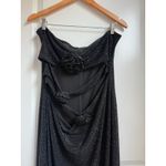 Meshki  Strapless‎ Rose Diamante Maxi Dress in Black Gala Nightout Feminine Photo 4