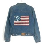 Tommy Hilfiger Vintage Y2K  Americana American Flag Cotton Jean Jacket Size Small Photo 1