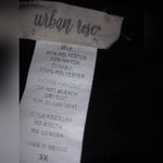 Urban Rose  3X Swiss Dot Black Babydoll Top Plus Photo 5