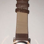 NEW BATTERY Brown Faux Leather Strap Classic Wristwatch Watch Photo 5