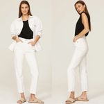 AGOLDE  Riley High Rise Straight Crop Jeans in White Size 23 Photo 1