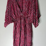 Tory Burch  Shirt Sleeve Tie Waist Red Swim Cover Up Size Large Photo 0