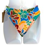 Stone Fox Swim  Sumatra Bikini Bottoms in Fiesta Floral Size Small NWT High Rise Photo 7