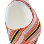 Alo Yoga Faux Wrap Orange Stripe Racerback Tank Top Photo 4
