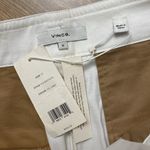 Vince NWT Belted Stretch Cotton & Linen Blend Shorts Photo 6