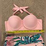 SheIn  2-piece Pink Tropical High Waisted Push-Up Bikini Photo 3