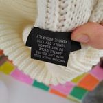 it's our time Size Medium M Long Sweater Tie Comfy Knit Button Long Sleeve Ivory Photo 12